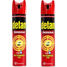 Detan Sinekkıran 275 ml x 2'li Su Bazlı Aeresol Oda Spreyi Hızlı Sonuç ve Güçlü Etki ile Sivrisinek Kontrolü