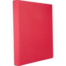 2K A4 Pvc 4 Halkalı Öğrenci ve Ofis Tipi Evrak Sunum Klasörü 200 Yaprak 27 x 32 cm Kırmızı Renk