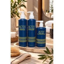 ACTIV Body Care Mavi Ambalajlı 3’lü Bakım Seti 360 ml – Şampuan + Saç Kremi + Sıvı El Sabunu