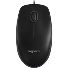 Logitech B100 Optik USB Mouse 800 DPI Kablolu Ev - Ofis Kullanımı İçin Siyah Renk