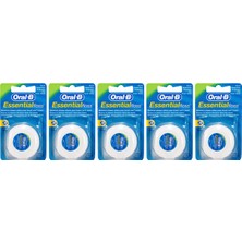 Oral-B Oral B Essential Floss 50 m Mumlu Naneli Diş İpi 5 Adet Ağız ve Diş Bakımında