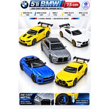 Yıldırım Oyuncak 5’li Bmw Die Cast Metal Model Araba Seti – M6 Gt3, Z4 M40I, I7, M4 Gt3, 3.0 Csl Arka Amortisörlü Model Araba Seti