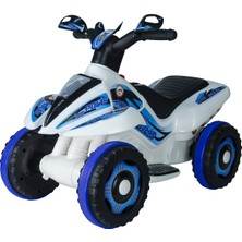 UJ Toys 6V Akülü Polis ATV Tek Kişilik 35 kg Taşıma Kapasitesi ile Sarı Renkli Motosiklet