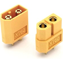 Alkatronik XT60 Dişi Erkek Konnektör Çifti 60A Lipo Pil Bağlantı Sarı Renkli Kaliteli Malzeme
