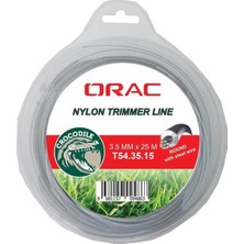 Orac Gri Yuvarlak Telli Tırpan Misinası 3,5 mm 24 M Yüksek Kalite ve Dayanıklı Kesim