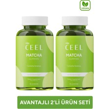 Vita Ceel 2'li Vegan Matcha Gummy, Yeşil Çay İçerikli Çiğnenebilir Form 60 Adet