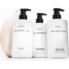 Byredo Bal D'afrique Hair Shampoo 450 ml + Hair Conditioner 450 ml + Body Lotion 450 ml
