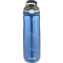 Contigo Ashland 720 ml Tek El Bas Iç Kilitli Mavi Su Matarası Ergonomik ve Dayanıklı Tasarım