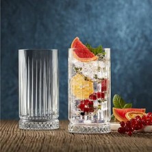 Paşabahçe Elysia Meşrubat Bardağı 4'lü Şeffaf Cam Desensiz 435 ml Kulpsuz 520015
