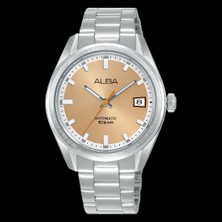 AU4103X1 Alba Otomatik Çelik Gri Turuncu Kadran 10 Atm 38 mm Erkek Kol Saati