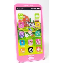 Can Ali Toys Pembe Dokunmatik Oyuncak Cep Telefonu 12 Fonksiyonlu Türkçe Sesli Eğlenceli Özellikler