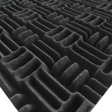 Türkeli Hidrofor Dairesi ve Akustik Labirent Sünger Yanmaz 30 mm 60 Dns Kalınlıkta 100 x 100 cm Ses Yalıtımı İçin Uygun