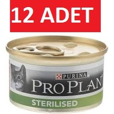 Purina Proplan Somonlu Kısır Kedi Konservesi 85 gr x 12 Süper Premium Mama Lezzeti