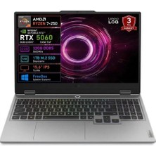 Lenovo Loq 83JG00BJTR Ryzen 7 250 32GB 1tb SSD 8gb RTX5060 100W 15.6 Fhd 144Hz Freedos