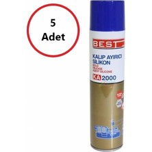 Best KA2000 400 ml Silikon Bazlı Kalıp Ayırıcı Sprey 5 Adet Beyaz Renk ile Kolay Kullanım