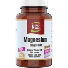 Ncs Zma Magnesium Bisglisinat 60 Tablet Çinko ve Vitamin B6 İçeren ZMA Formülü