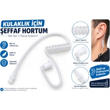 Motto Kulaklık Için Şeffaf Yedek Hortum (Aselsan Uyumlu)