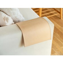 LWA Leather Birinci Sınıf Deri Kanepe Kolçak Kılıfı, El Yapımı 2,4 mm Bitkisel Tabaklanmış Kanepe Koruyucu 30X40 cm