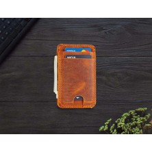 LWA Leather Deri Kart Cüzdanı: El Yapımı Minimalist Cep Boyu Tasarım Cüzdan