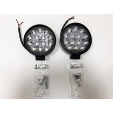 Replax Off Road 14 LED Yuvarlak Sis Farı Su Geçirmez 2'li Paket Beyaz Işık Kalitesi