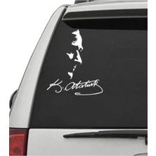 Sticker Usta Ulu Önder Mustafa Kemal Atatürk Araç ve Motor Sticker