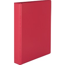 2K A5 KÜÇÜK BOY Pvc 2 Halkalı Öğrenci ve Ofis Tipi Evrak Sunum Klasörü Iç Cepli  A5 EVRAKLAR İÇİN UYGUNDUR 19,5 x 23 cm Kırmızı