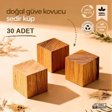 Doğal Güve Kovucu Sedir Ağacı Küpü 30'lu Paket Doğal Naftalin Alternatifi