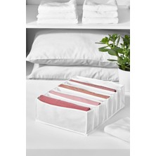 Serstil Beyaz 8 Gözlü Çekmece ve Dolap Içi Akordiyon Organizer Xlarge