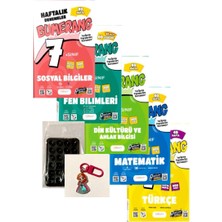 Günay Yayınları 7.sınıf Bumerang 40 Hafta Deneme 5'li Set Bağlam Temelli Yeni Baskı+Vantuz+Çanta Süsü