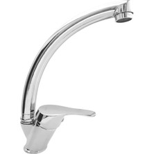 Aqua Bagno Spring Basic Kuğu Eviye Bataryası - Aç Kapa 40’lık Kartuş, Krom | SM9403