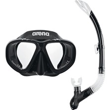Arena Premium Snorkeling Set Unisex Siyah Yüzücü Şnorkel 002018505