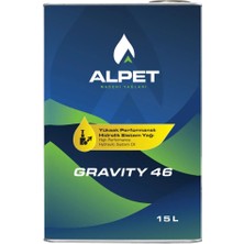 Alpet Gravity 46 Teneke 15 Litre - Hidrolik Sistem Yağı