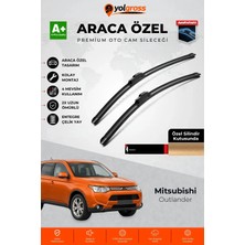 Meka Part Mitsubishi Outlander Ön Cam Silecek Seti 2012 Üzeri Premium Araca Özel 65-45 cm A+ Kalite