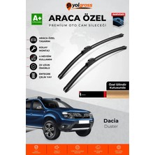 Meka Part Dacia Duster Ön Cam Silecek Seti 2018-2023 Premium Araca Özel 55-48 cm A+ Kalite