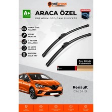 Meka Part Renault Clio 5 Hb Ön Cam Silecek Seti 2019-2025 Premium Araca Özel 70-30 cm A+ Kalite