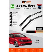 Meka Part Vw Golf 6 Ön Cam Silecek Seti 2008-2012 Premium Araca Özel 60-48 cm A+ Kalite