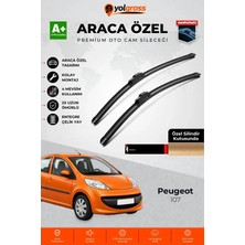 Meka Part Peugeot 107 Ön Cam Silecek Seti 2005-2014 Premium Araca Özel 65 cm A+ Kalite