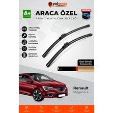Meka Part Renault Megane 4 Ön Cam Silecek Seti 2016 Üzeri Premium Araca Özel 60-45 cm A+ Kalite