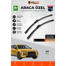 Meka Part Ds Ds4 Ön Cam Silecek Seti 2021 Üzeri Premium Araca Özel 60-40 cm A+ Kalite