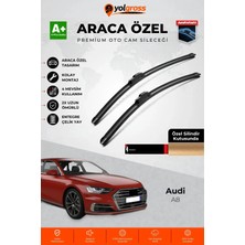 Meka Part Audi A8 Ön Cam Silecek Seti 2017 Üzeri Premium Araca Özel 65-50 cm A+ Kalite