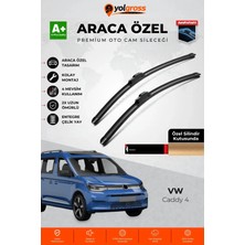 Meka Part Vw Caddy 4 Ön Cam Silecek Seti 2020 Üzeri Premium Araca Özel 70-40 cm A+ Kalite