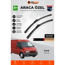 Meka Part Ford Transit Ön Cam Silecek Seti 2002-2009 Premium Araca Özel 70-60 cm A+ Kalite