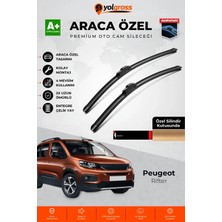 Meka Part Peugeot Rifter Ön Cam Silecek Seti 2019 Üzeri Premium Araca Özel 65-43 cm A+ Kalite