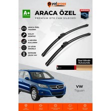 Meka Part Vw Tiguan Ön Cam Silecek Seti 2007-2016 Premium Araca Özel 60-50 cm A+ Kalite
