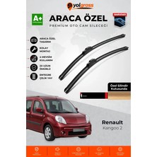 Meka Part Renault Kangoo 2 Ön Cam Silecek Seti 2007-2020 Premium Araca Özel 55-55 cm A+ Kalite