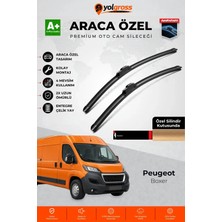 Meka Part Peugeot Boxer Ön Cam Silecek Seti 2006 Üzeri Premium Araca Özel 65-55 cm A+ Kalite