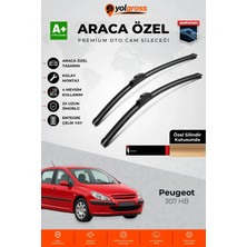 Meka Part Peugeot 307 Hb Ön Cam Silecek Seti 2000-2005 Premium Araca Özel 70-65 cm A+ Kalite