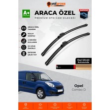 Meka Part Opel Combo D Ön Cam Silecek Seti 2012-2018 Premium Araca Özel 60-40 cm A+ Kalite