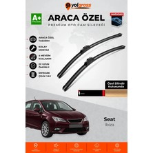 Meka Part Seat Ibiza Ön Cam Silecek Seti 2012-2017 Premium Araca Özel 60-40 cm A+ Kalite