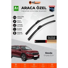 Meka Part Skoda Enyaq Suv Ön Cam Silecek Seti 2025 Üzeri Premium Araca Özel 65-45 cm A+ Kalite